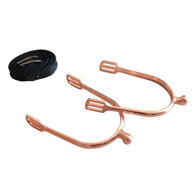 ESPUELA NIQUEL CON CORREAS 15 MM LADY ROSE GOLD