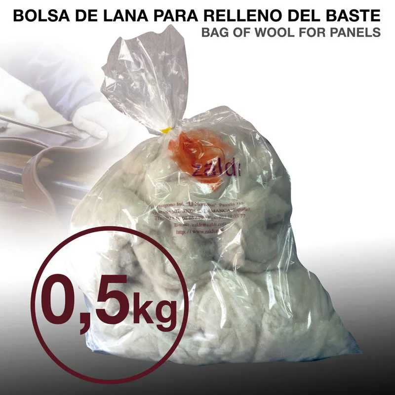 BOLSA RELLENO DE LANA PARA BASTE ZALDI 0.5kg